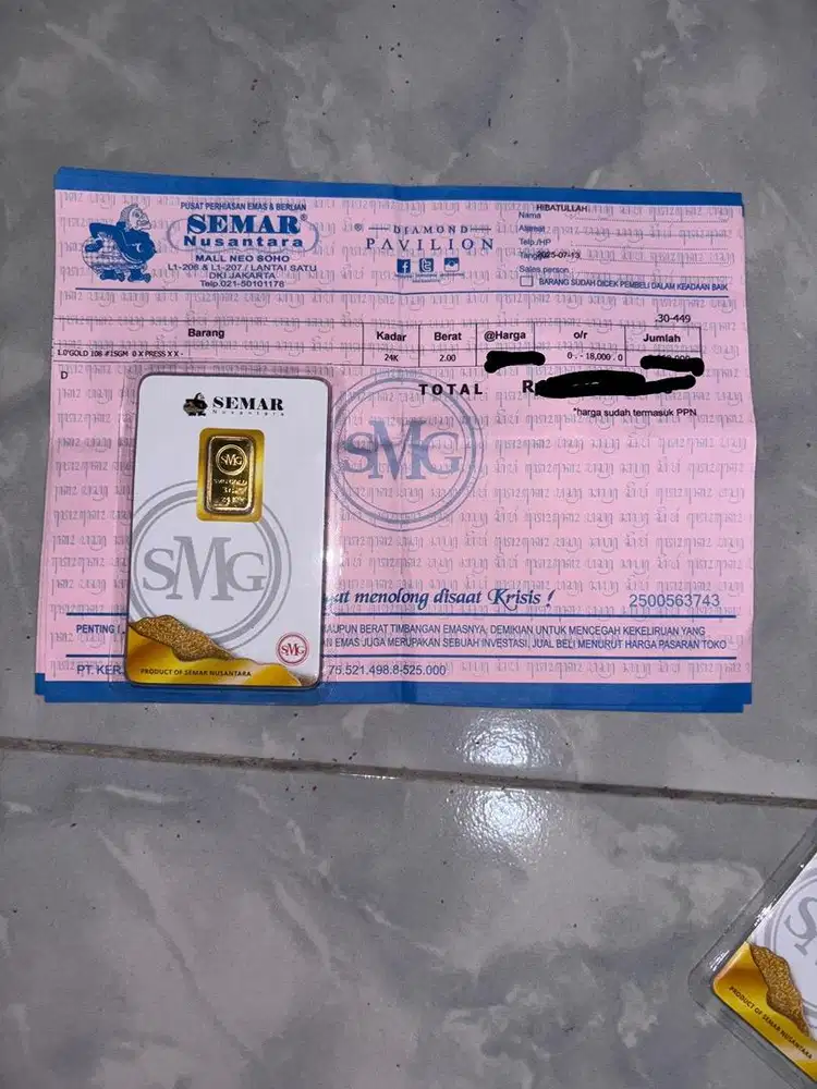Logam Mulia SMG Semar Nusantara 2 gram