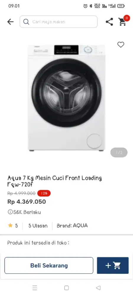 Promo mesin cuci