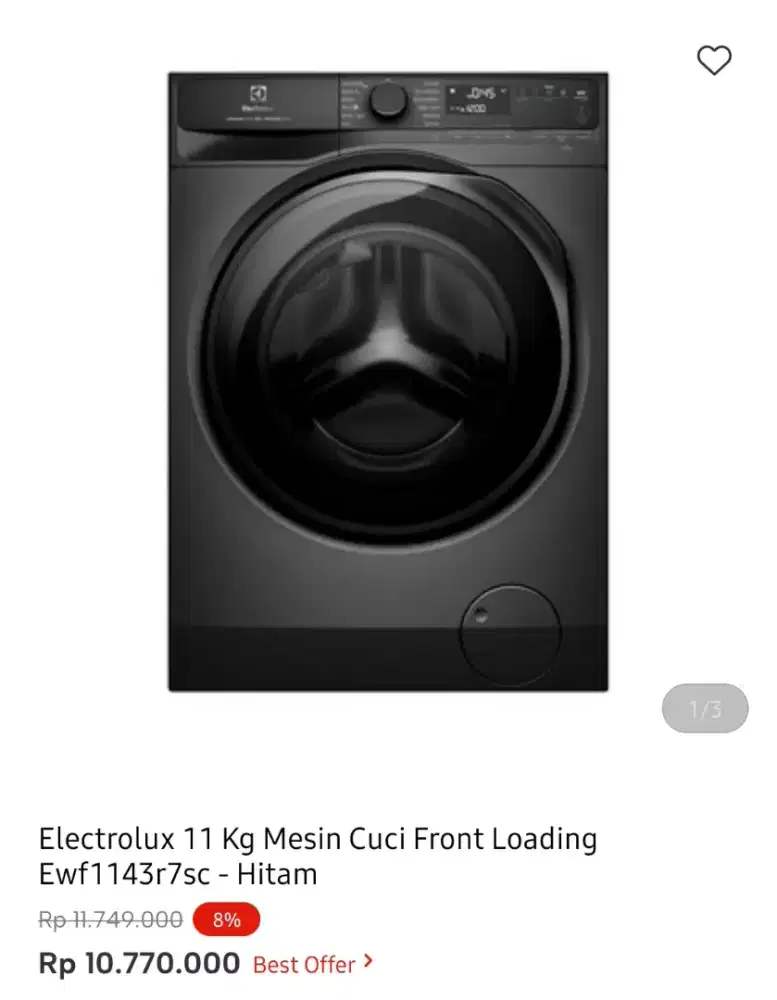 WM ELECTROLUX FRONT LOAD 10KG