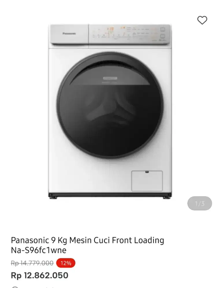 WM FEONT LOAD PANASONIC 9 KG