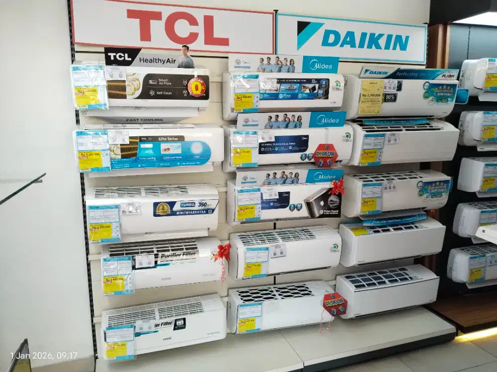 AC Berbagai tipe, Cicilan tanpa DP, tanpa Bunga, Syarat Cukup KTP