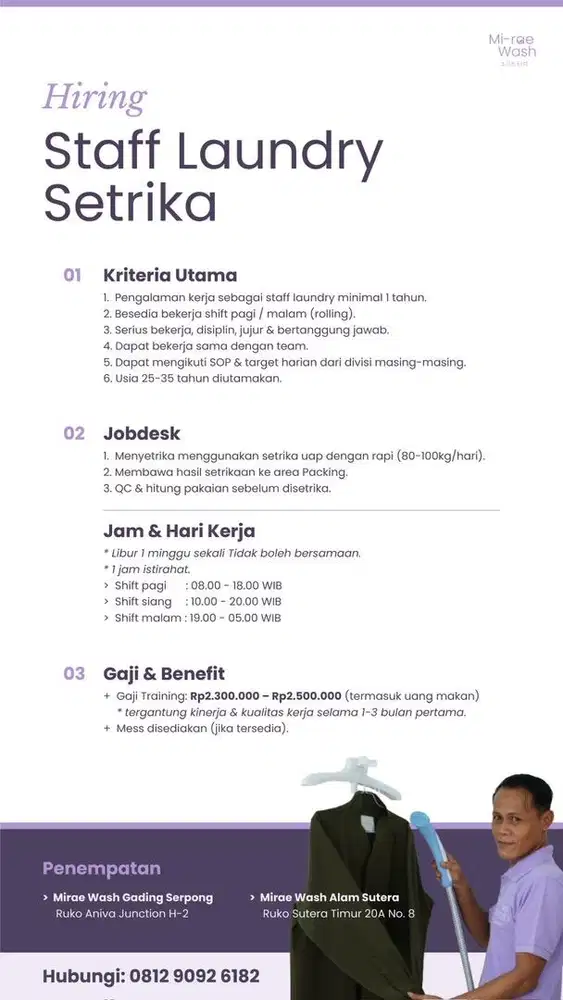 Loker Laundry Premium Packing & Setrika