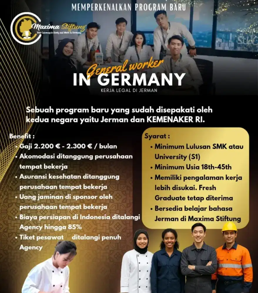 Dicari Staf Umum untuk di Jerman