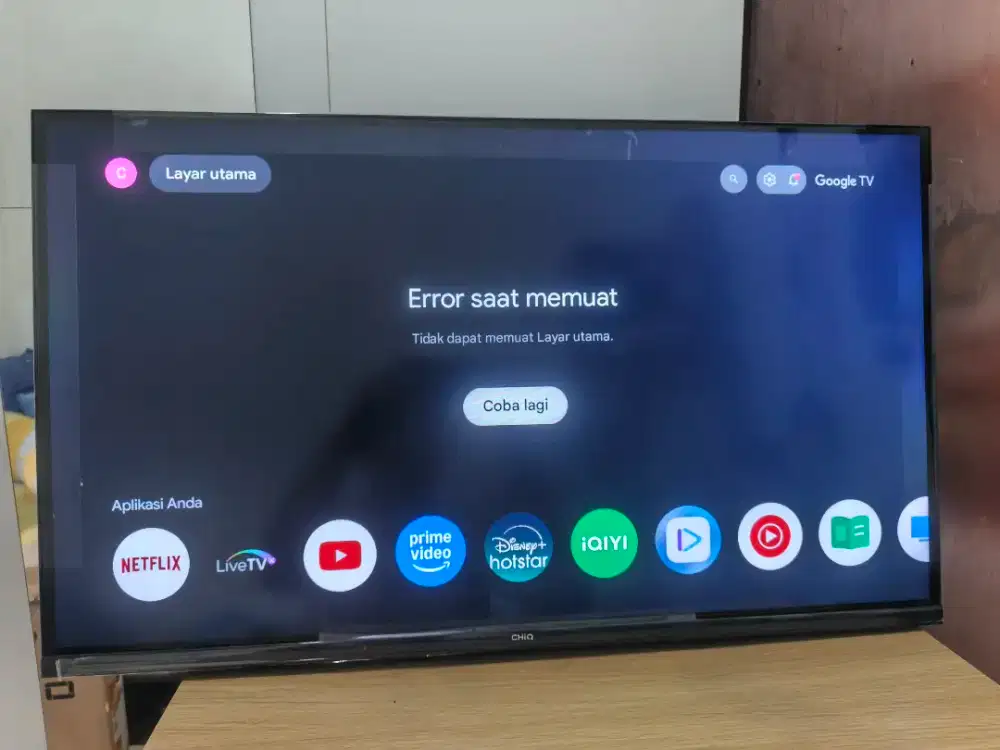 Google TV Changhong C32MT1 4 bulan pakai