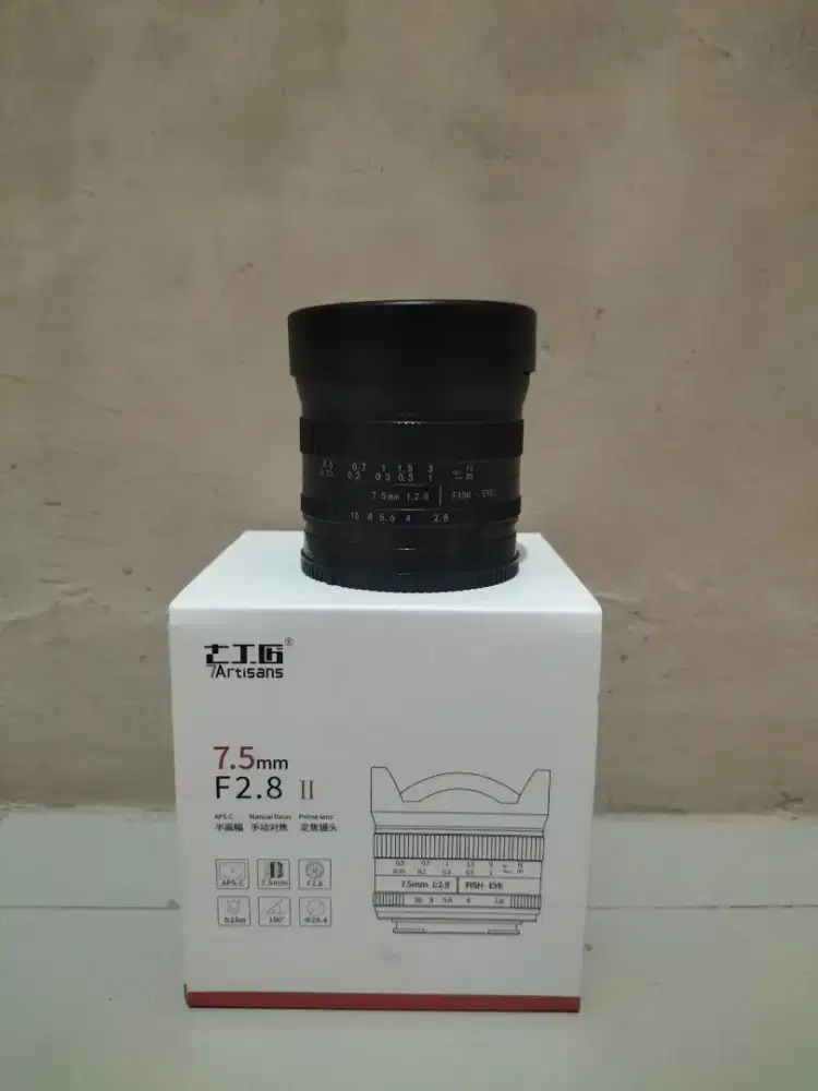 7Artisan For Sony Fish eye 7,5mm F2,8 Mulus Box Likenew