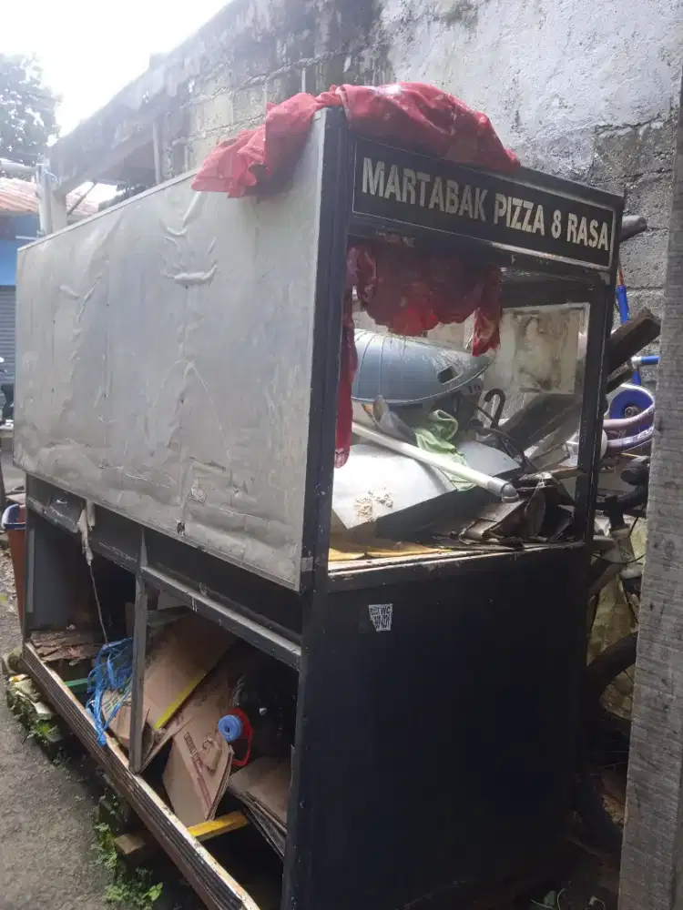 JUAL GEROBAK BEKAS USAHA MARTABAK