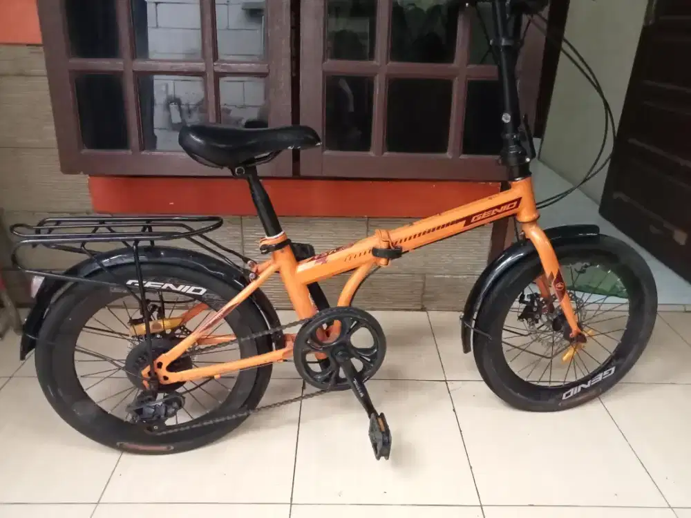 Jual Sepeda lipat Genio f-371 orange 20'