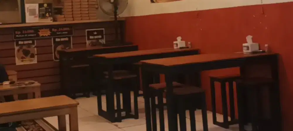 Kulkas flizer meja bangku meja kasir