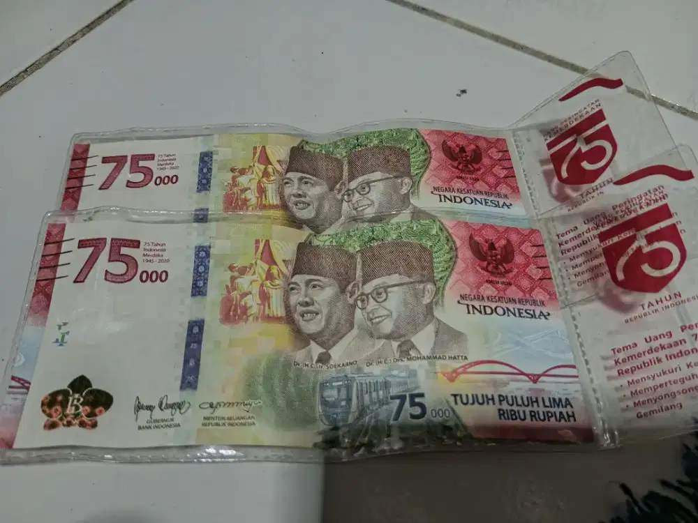 Uang kertas 75 ribu edisi 2020