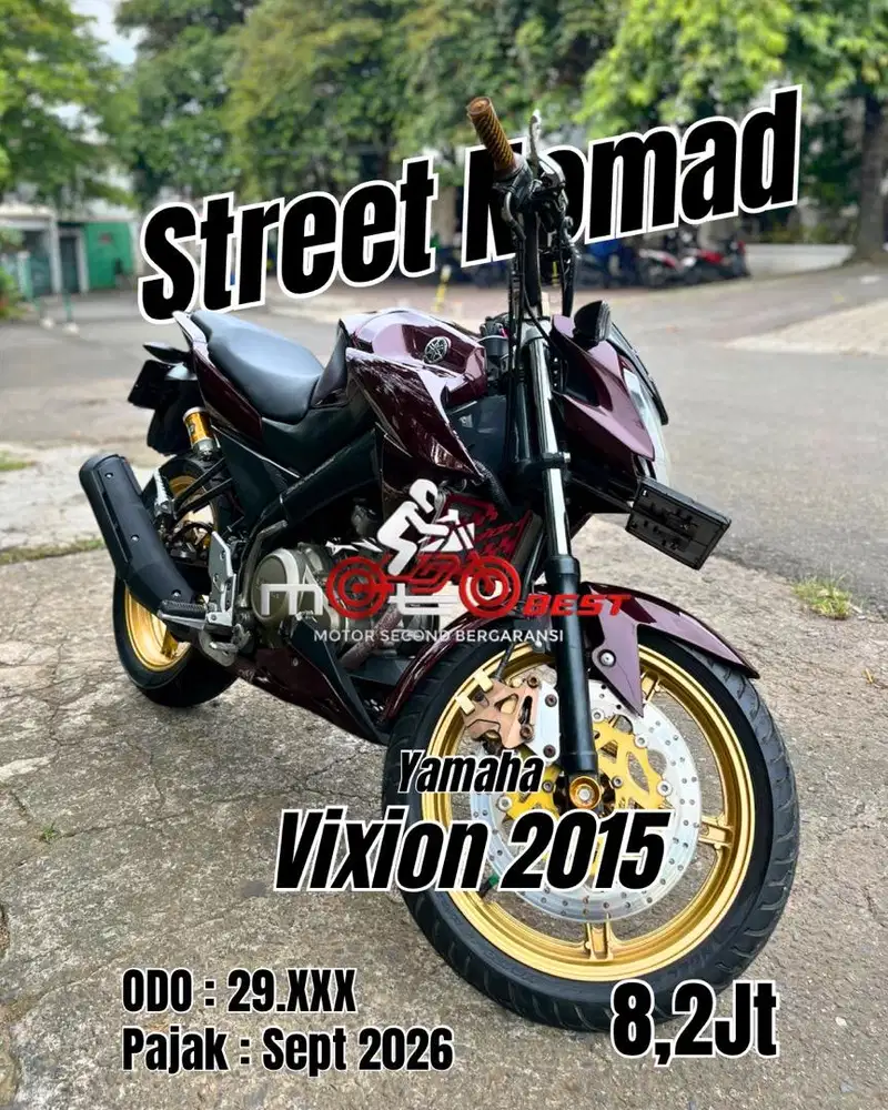 Yamaha Vixion Merah mulus 2015