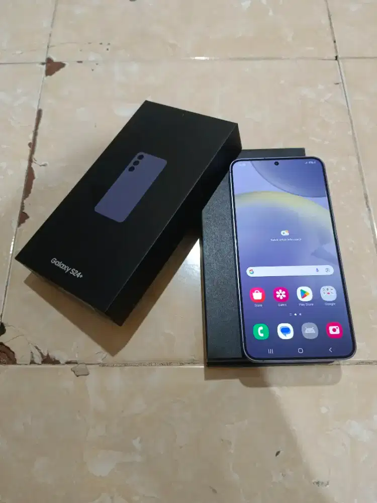 Samsung s24+ 5G 12/256 ex resmi violet like new fullset ori