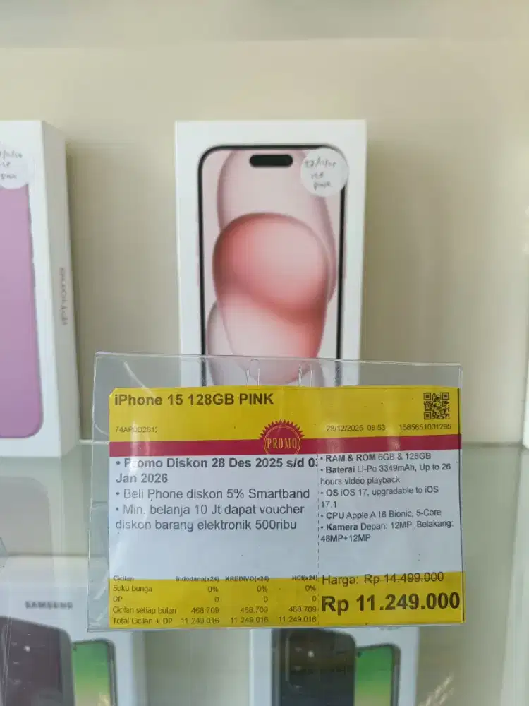 Kredit Kredivo iPhone 15 128GB Bunga 0 Tanpa Dp