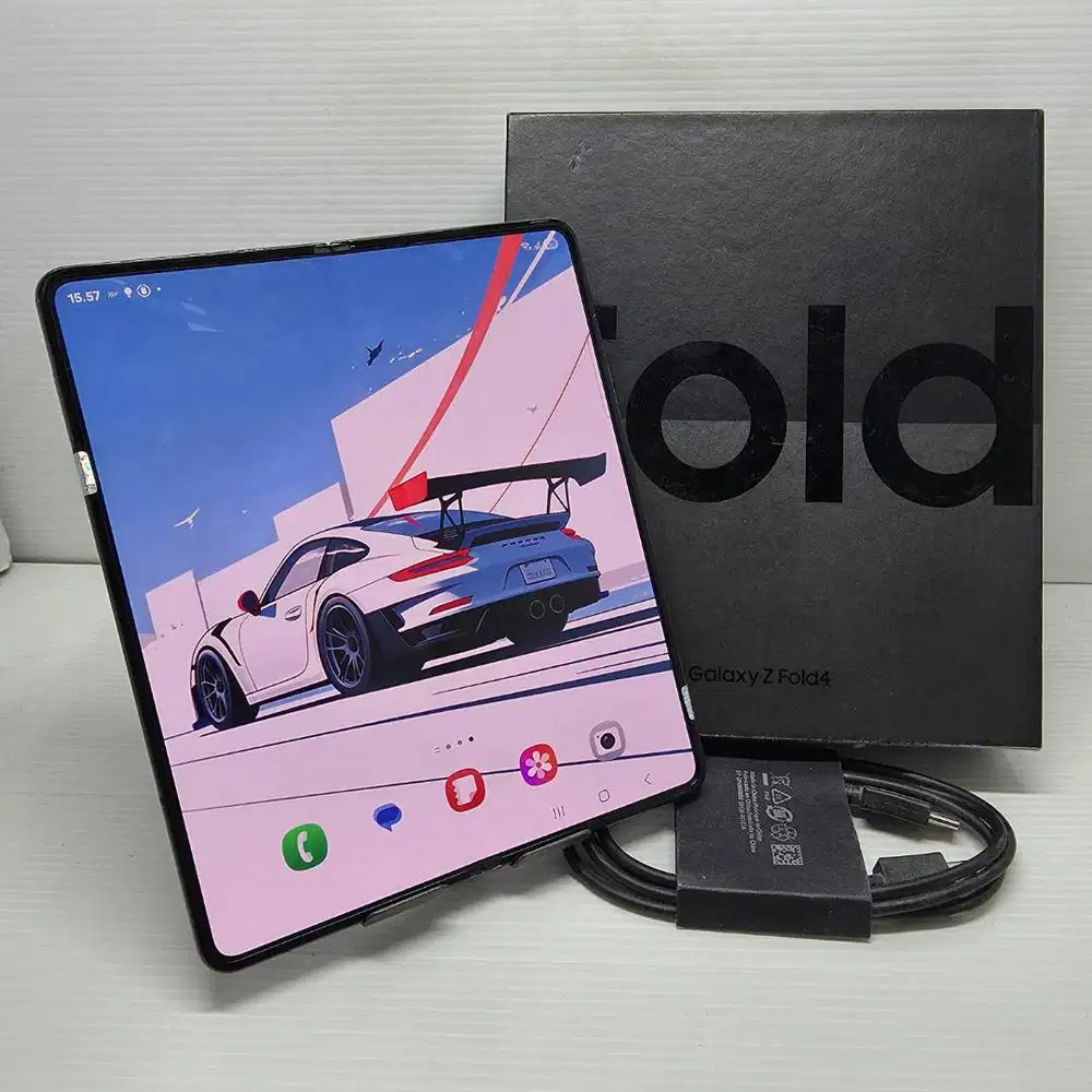 NO MINUS SAMSUNG GALAXY Z FOLD 4 5G 12/512 BLACK RESMI SEIN FULLSET