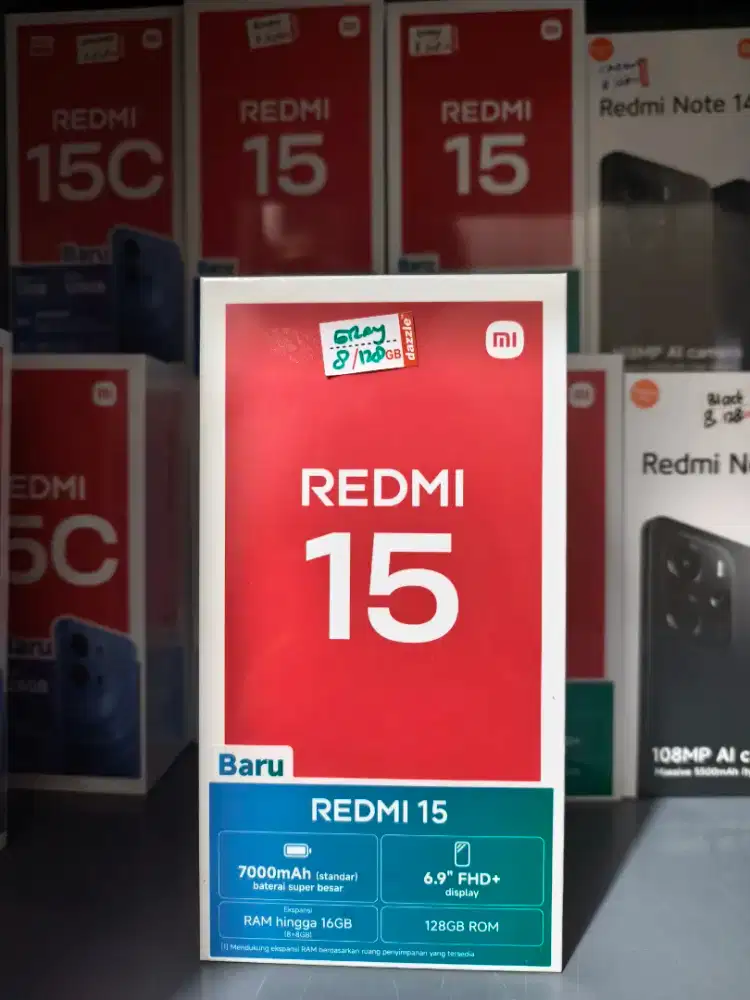 REDMI 15 8/128 GB HARGA TERJANGKAU