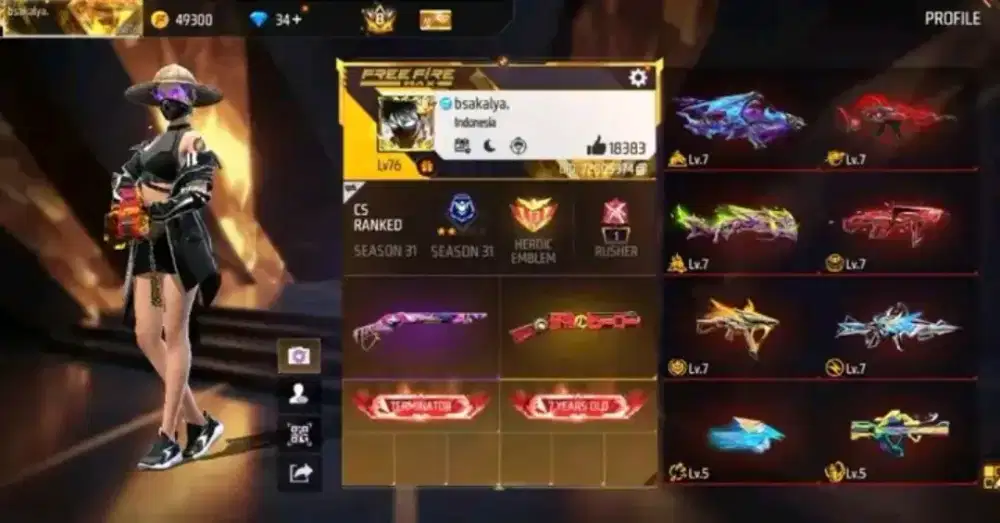 Jual akun ff data aman