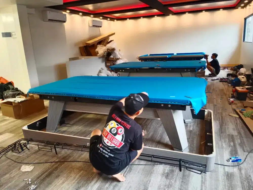 SERVICE MEJA BILLIARD/GANTI LAKEN & BONGKAR PASANG