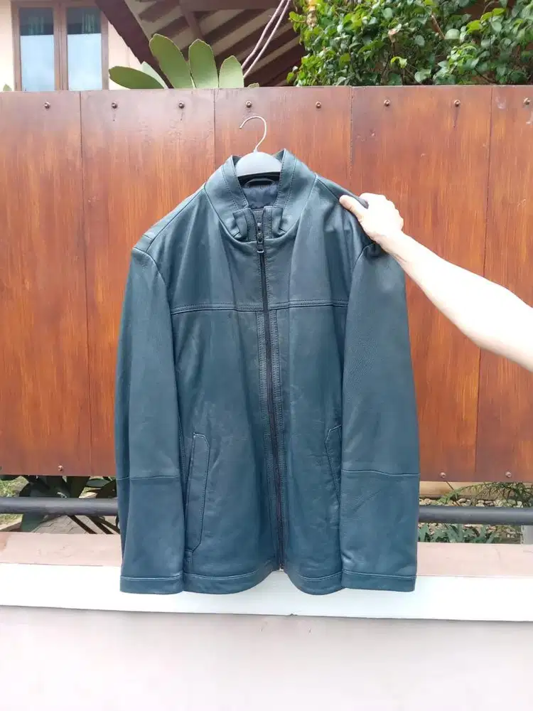 Jaket kulit ORI Hugo boss