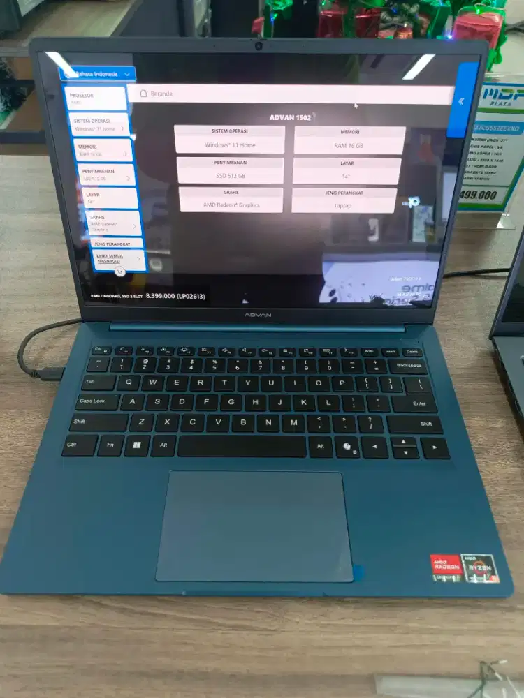 Kredit laptop Advan 1502 ryzen 5 tanpa DP dan ADM