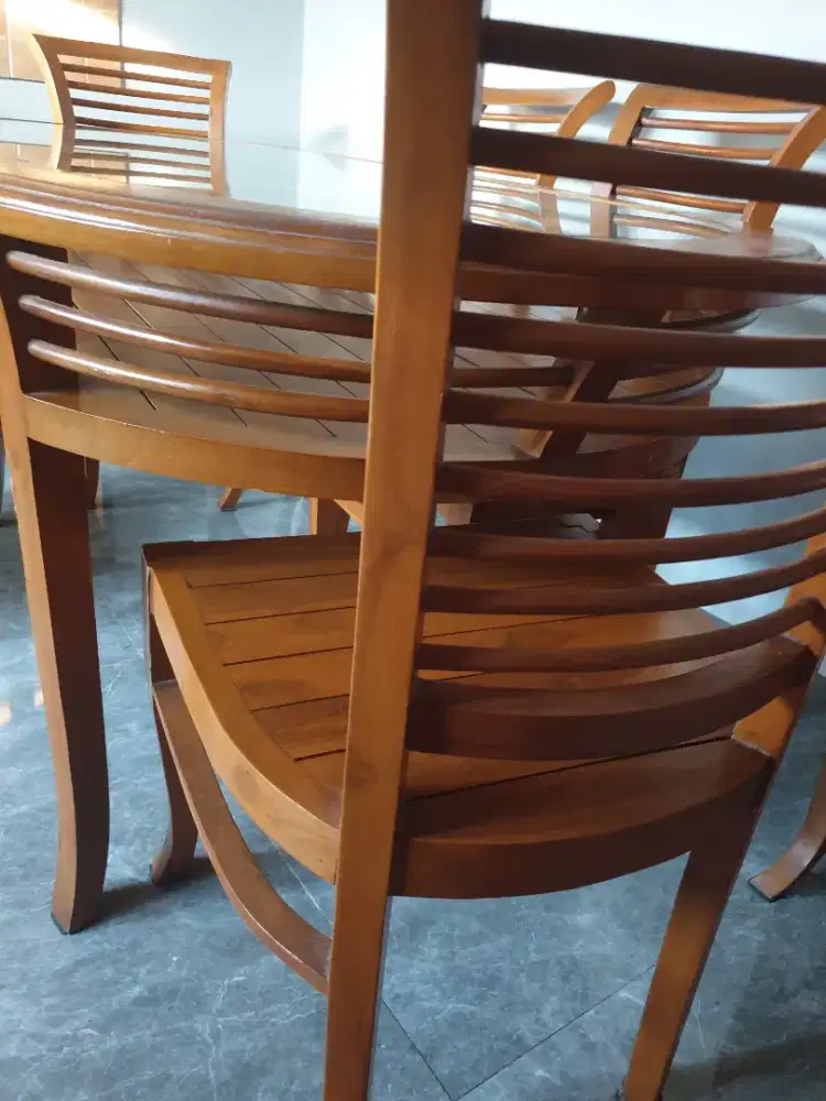 Meja makan kayu jati jepara