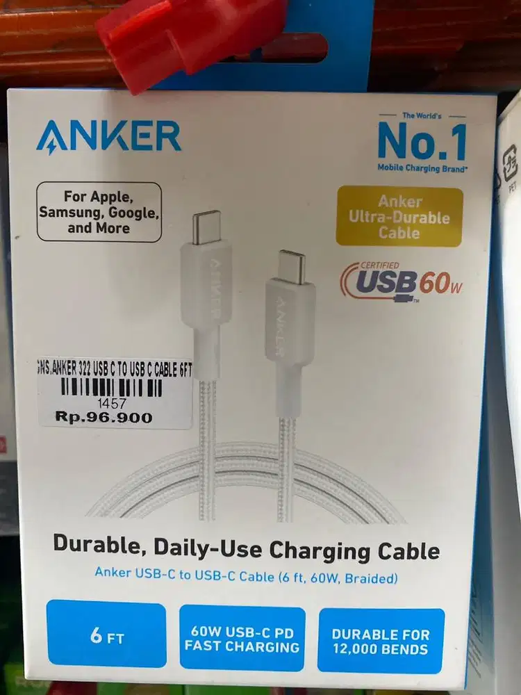 ANKER 322 USB C TO C CABLE 6FT