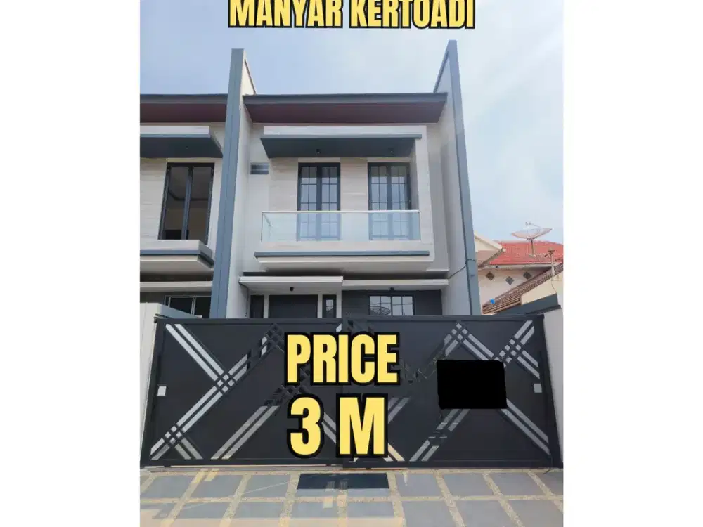 ‼️BARU GRESS MEWAH‼️ RUMAH TENGAH KOTA MANYAR KERTOADI DEKAT KERTAJAYA DHARMAHUSADA KLAMPIS