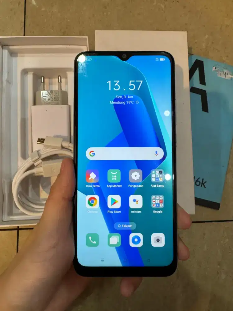 Hp Second Oppo A16K 4/64 White Putih Original Mulus 98% No Minus Aman