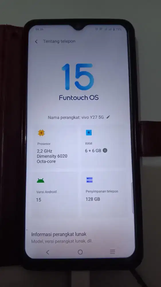 Vivo y27 5G Ram 6+6 Rom 128 Giga