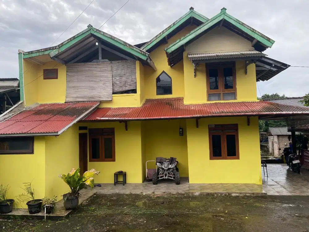 Rumah Tanah Luas 644m²+24 Kolam Ikan Aktif di Ciomas BNR(View Gunung)