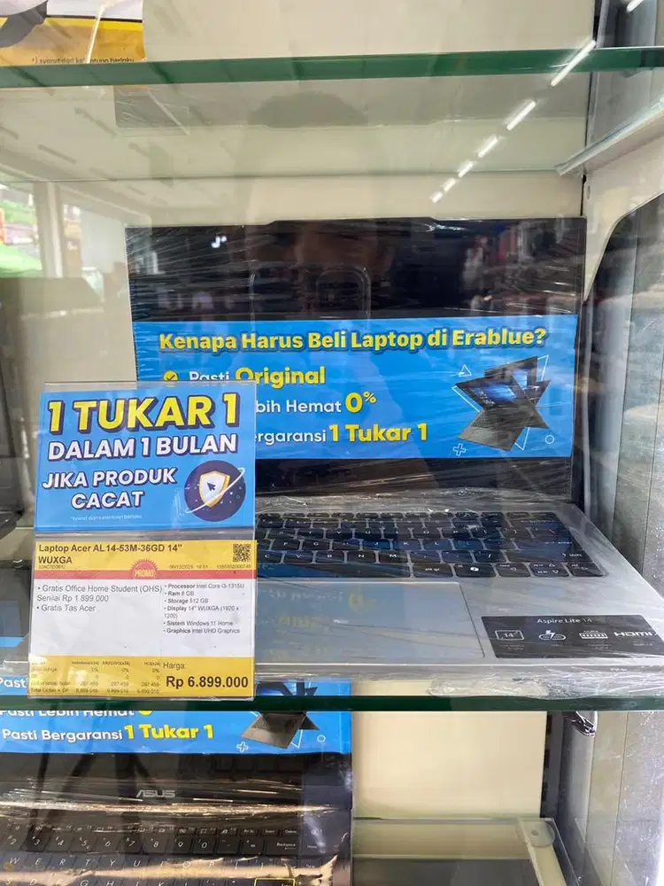 Bisa cicilan Laptop Acer i3 ram 8/512 gb promo cicilan bunga 0%