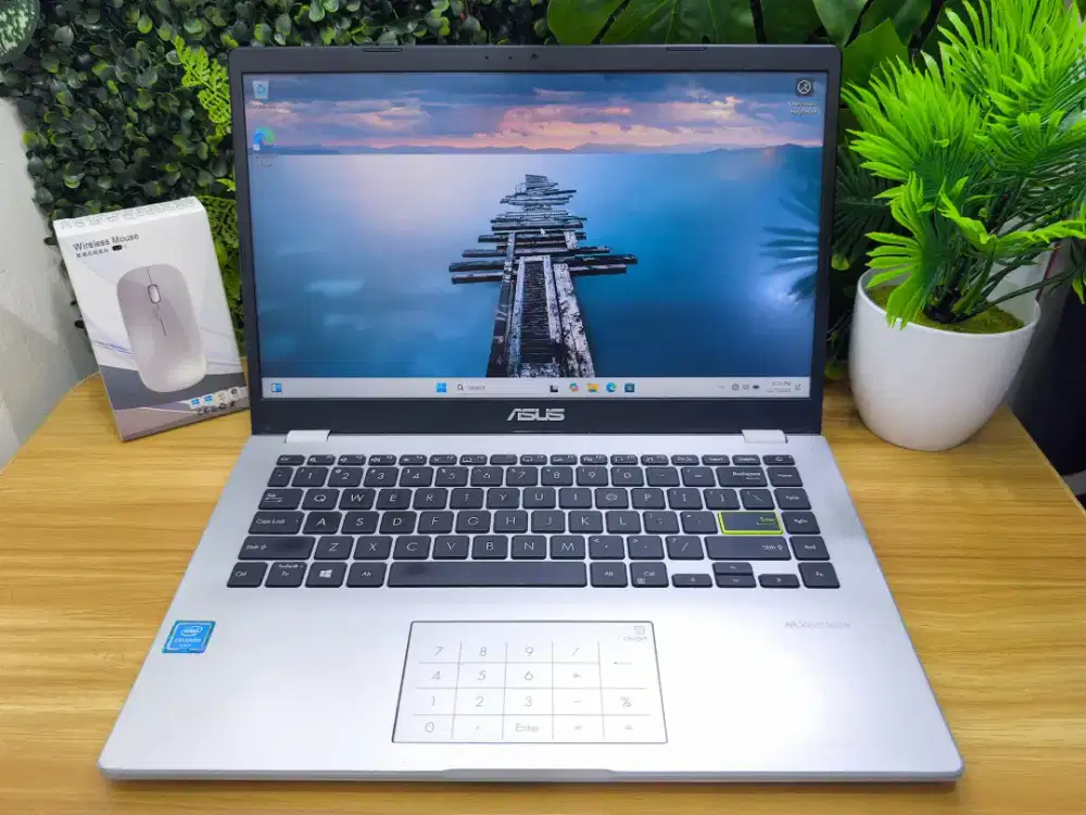 Asus E410M
Intel Celeron N4020
RAM 4GB
SSD 512GB
DISPLAY 14 
WIN 11