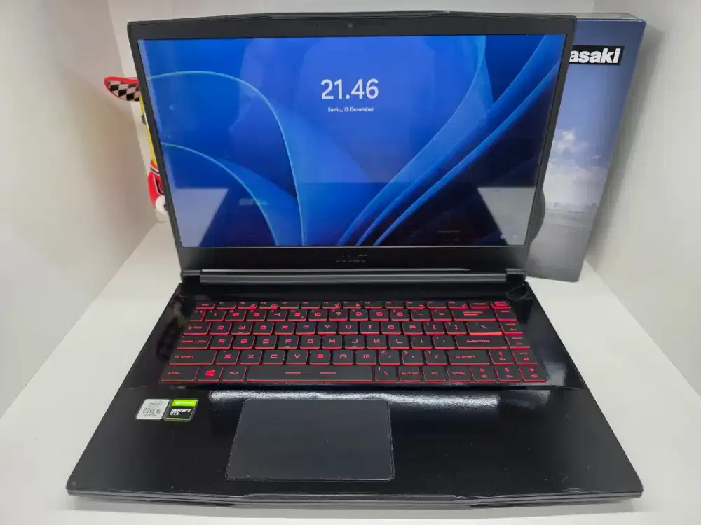 MSI GF63 Thin GeForce GTX 1650Ti - 144Hz i5 10200 8GB 512ssd - Hitam