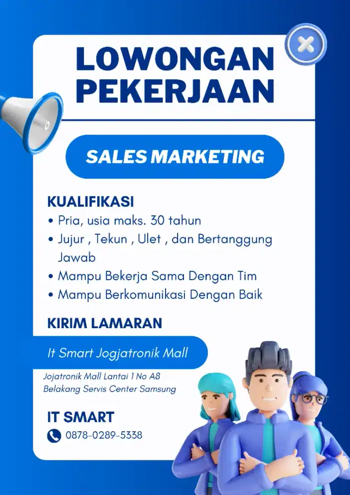 Loker Pria Sales Marketing