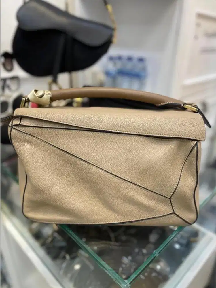 Puzzle bag sand mink puzzle bag medium size