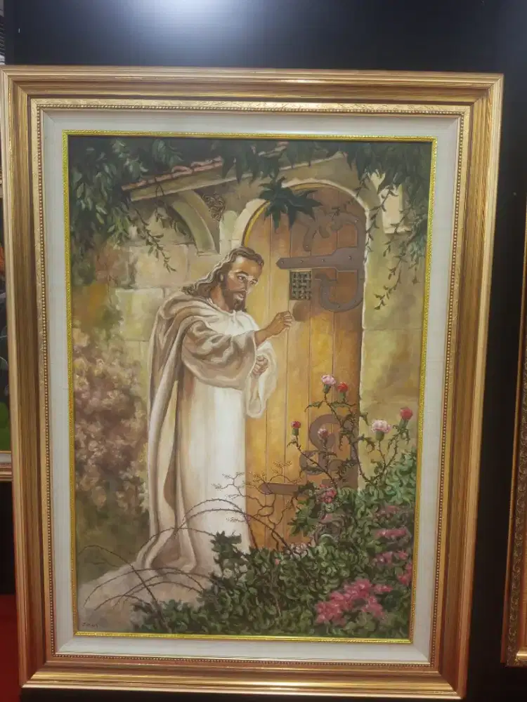 Lukisan Religi Yesus Mengetuk Pintu – bersertifikat
