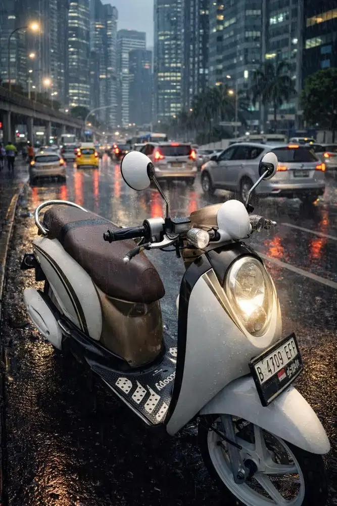 Dijual Scoopy putih second kondisi terawat