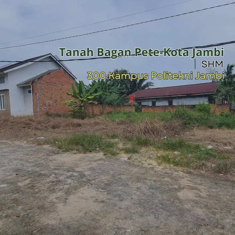 Jual Tanah Bagan Pete, Kota Jambi, 150JT/Tumbuk