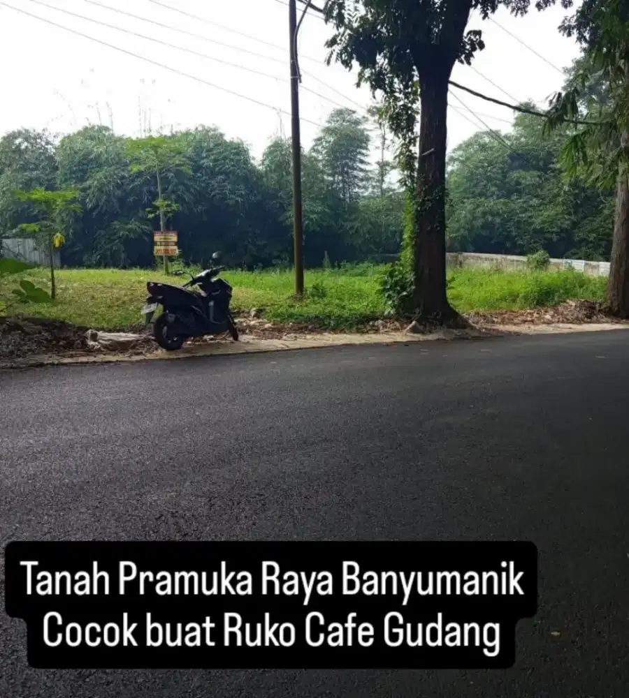 TANAH Pinggir Jalan Raya TERMURAH di BANYUMANIK