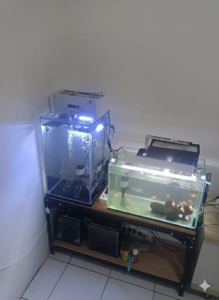 Dijual Rak & Aquarium Fullset