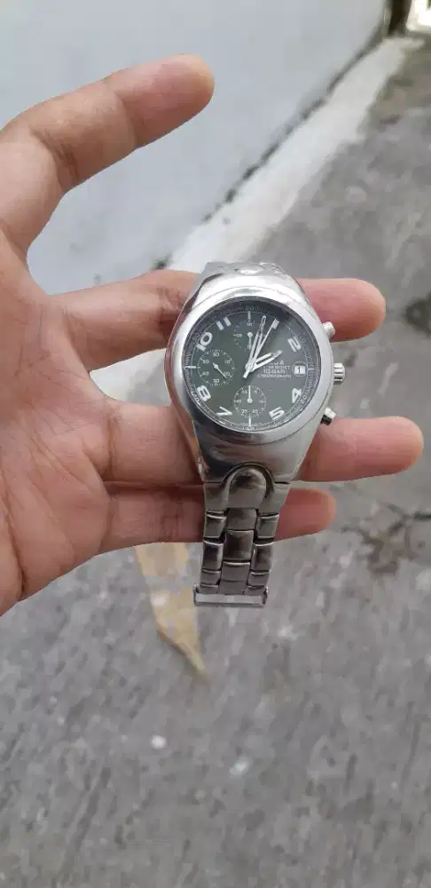 Jam Alba military cronograph all original.