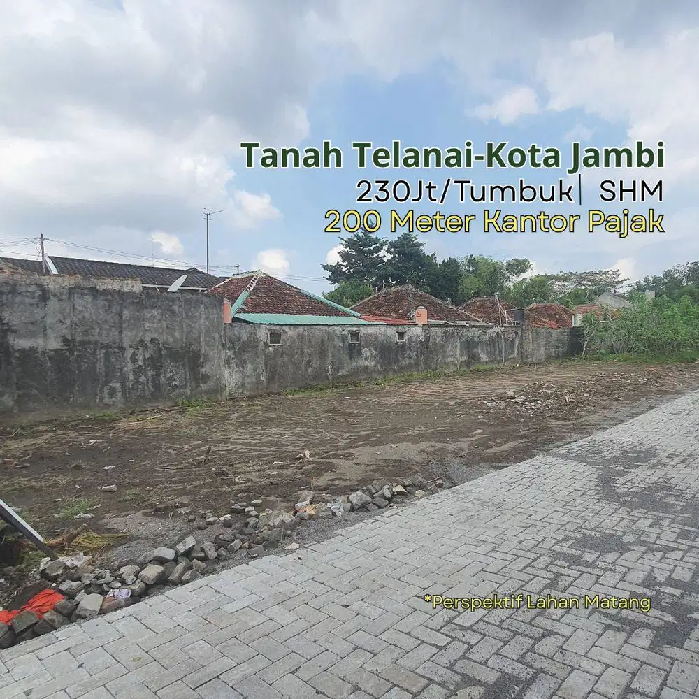 Jual Tanah Murni Telanaipura, SHM Jalan 5m