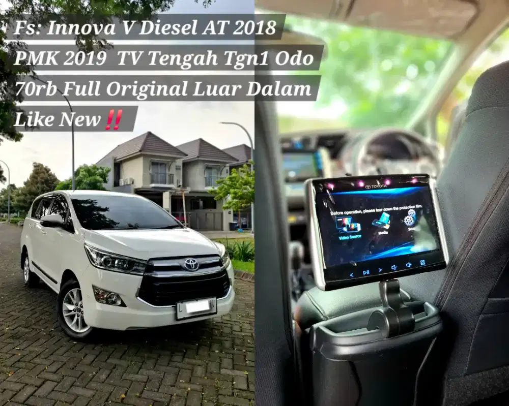 [km 70rb] Innova V Diesel 2018 AT Low KM Original Paint