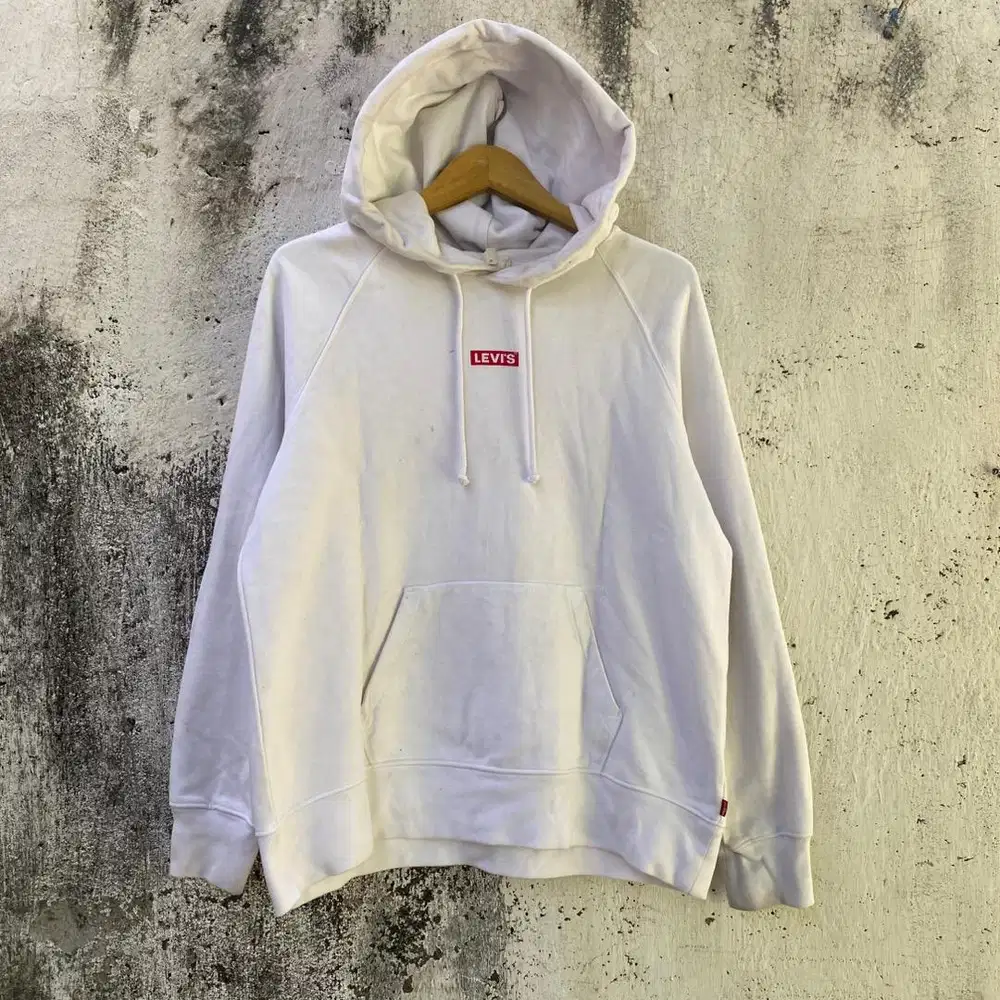 Hoodie Levi's - Size M - Jaket putih