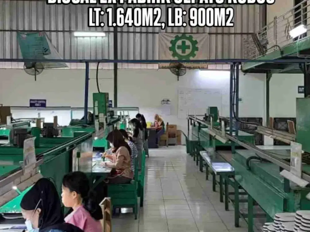 PABRIK SEPATU KUDUS JATENG, DIJUAL INCLUDE MESIN SEPATU