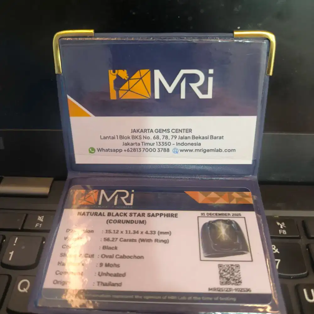 Black star sapphire Unheated