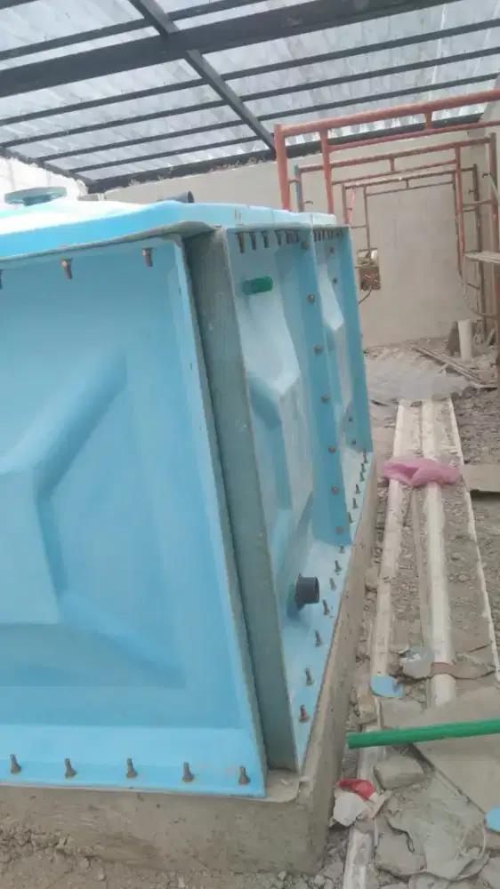 Rooftank, tangki panel fiberglass, toren air costum, tandon air