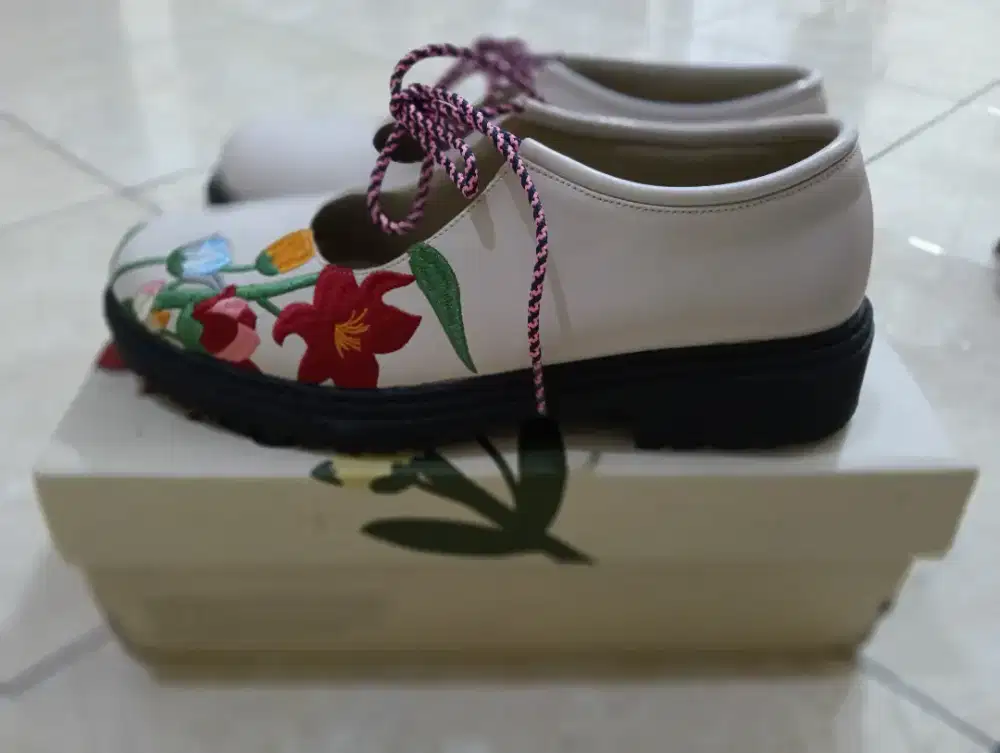 Flair Cream Loafers Shoes Dianable x Nabila Ishma