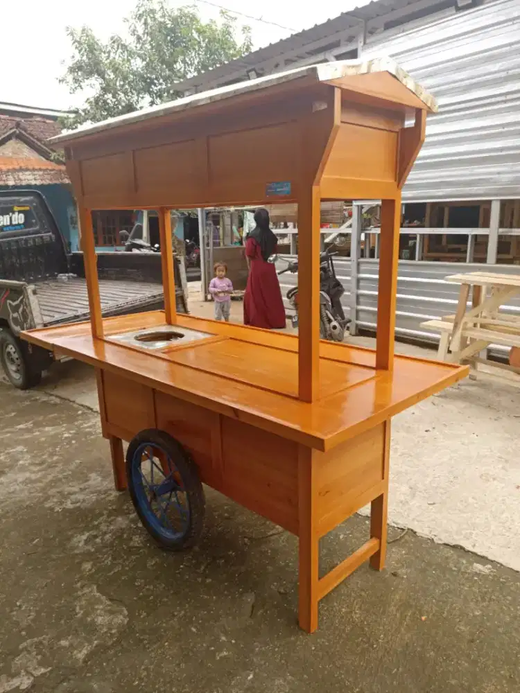 Jual Gerobak Angkringan, Bakso, Mie Ayam, Bubur, Sate, Soto, Pecel dll
