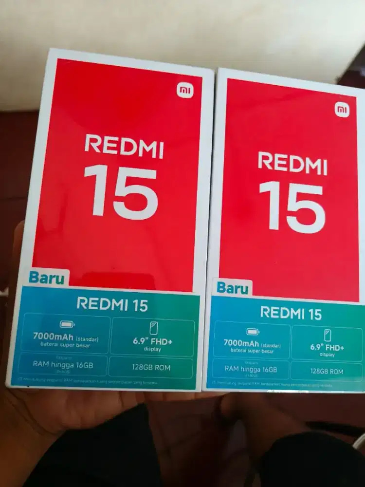 New redmi 15 ram8/128 garansi resmi 1 tahun