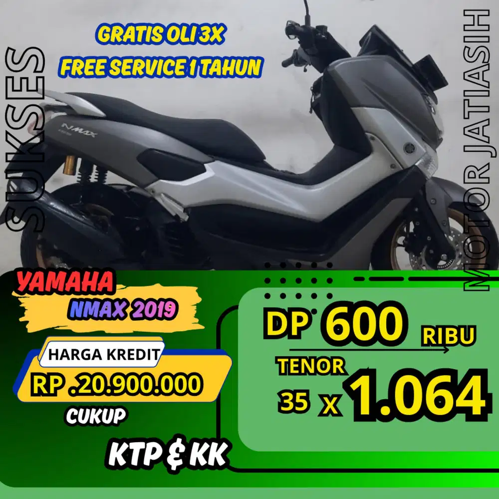 DP MURAH YAMAHA NMAX 2019 DP 600 RIBU BISA CASH/KREDIT MENGGUNAKAN CC