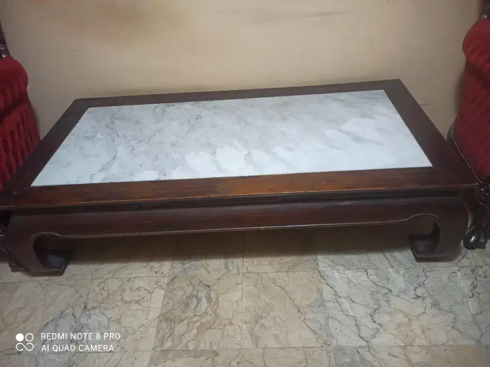 Meja Antik Batu Asli - Berat, Kokoh